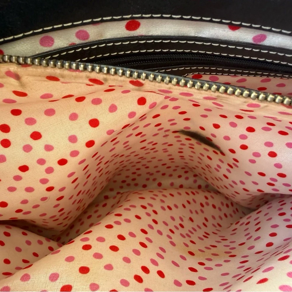 kate spade New York Large Black Leather Tote Bag - Picture 13 of 14